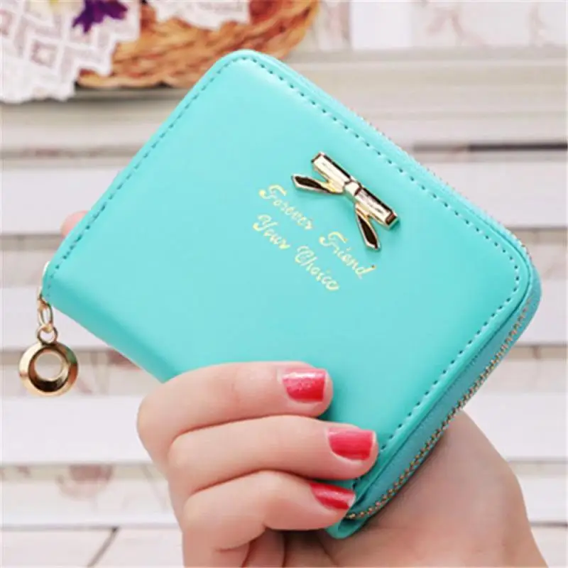 Новый Модный женский кожаный мини кошелек держатель для карт маленький монет на