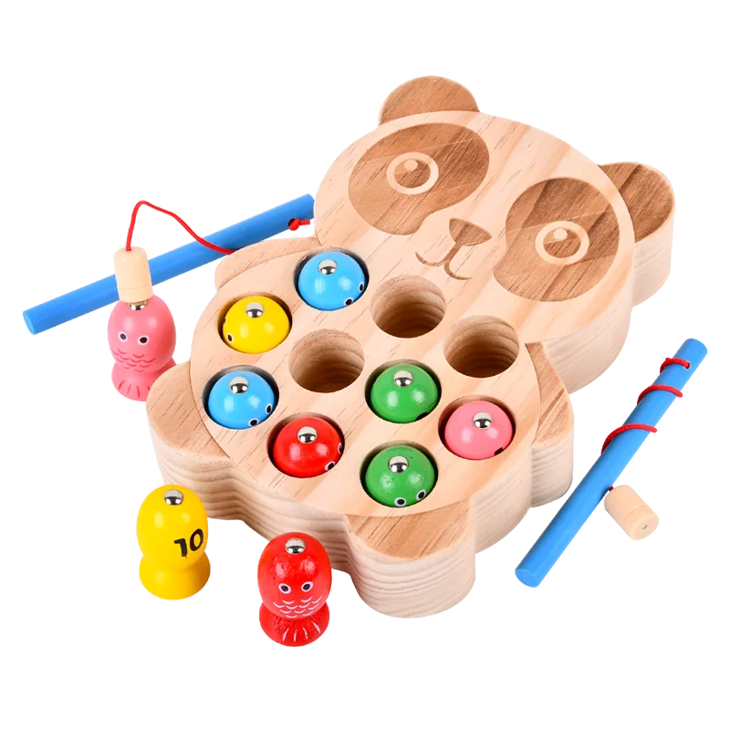 Магнитные рыболовные игрушки в виде панды забавная игра для детского сада