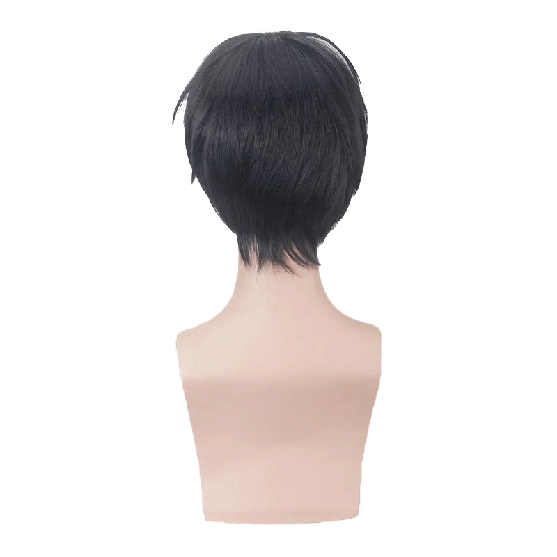 

Anime Angels of Death Zack Isaac Foster Black Short Wig Cosplay Costume Men Heat Resistant Synthetic Hair Party Wigs