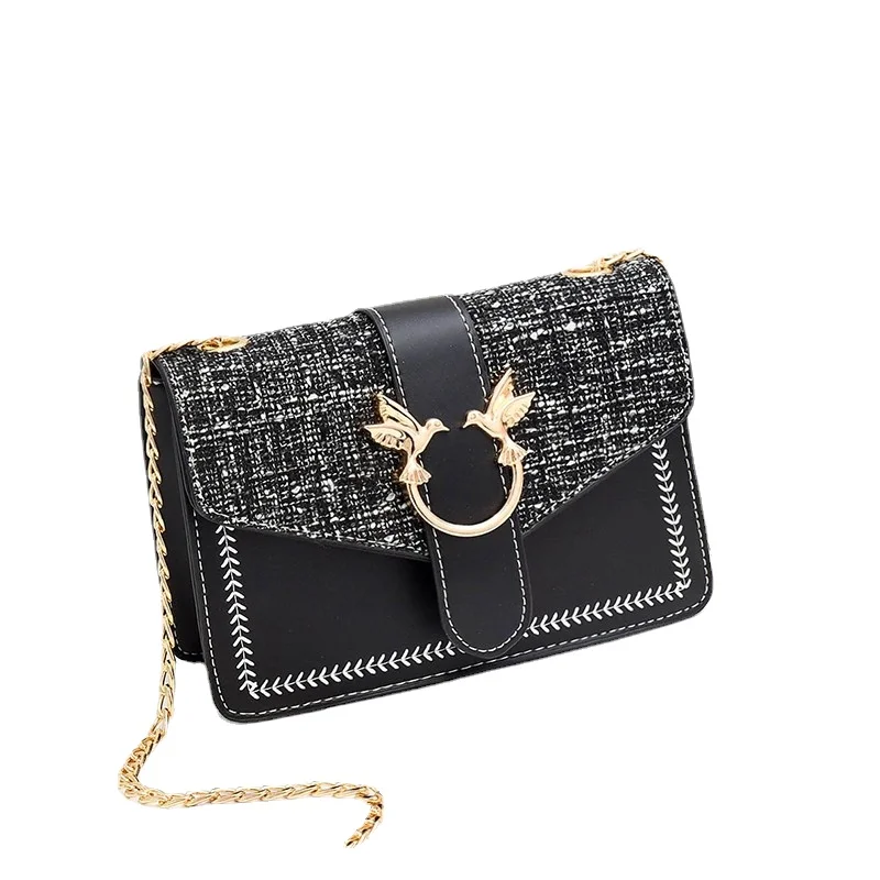 

2021 New Luxury Chain Shoulder Bags Mini Crossbody Bags For Women Vintage High Quality Zipper Handbags Tote Female Flap Purse