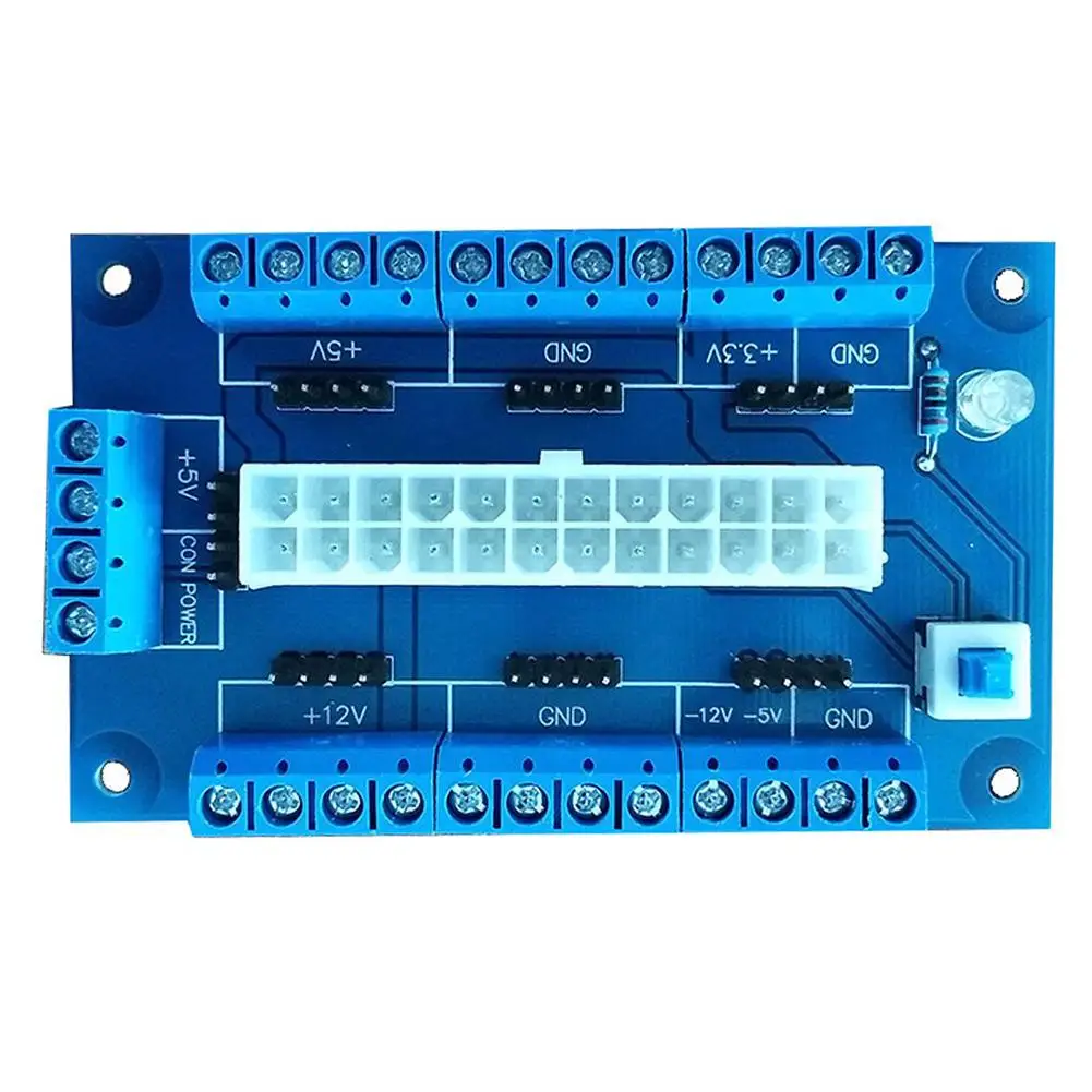 Абсолютно новый дизайн пк 24/20Pin ATX-DC Питание коммутационная плата модуль адаптера