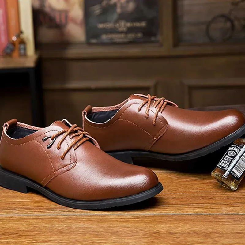 Туфли мужские деловые из натуральной кожи классические на шнуровке оксфорды