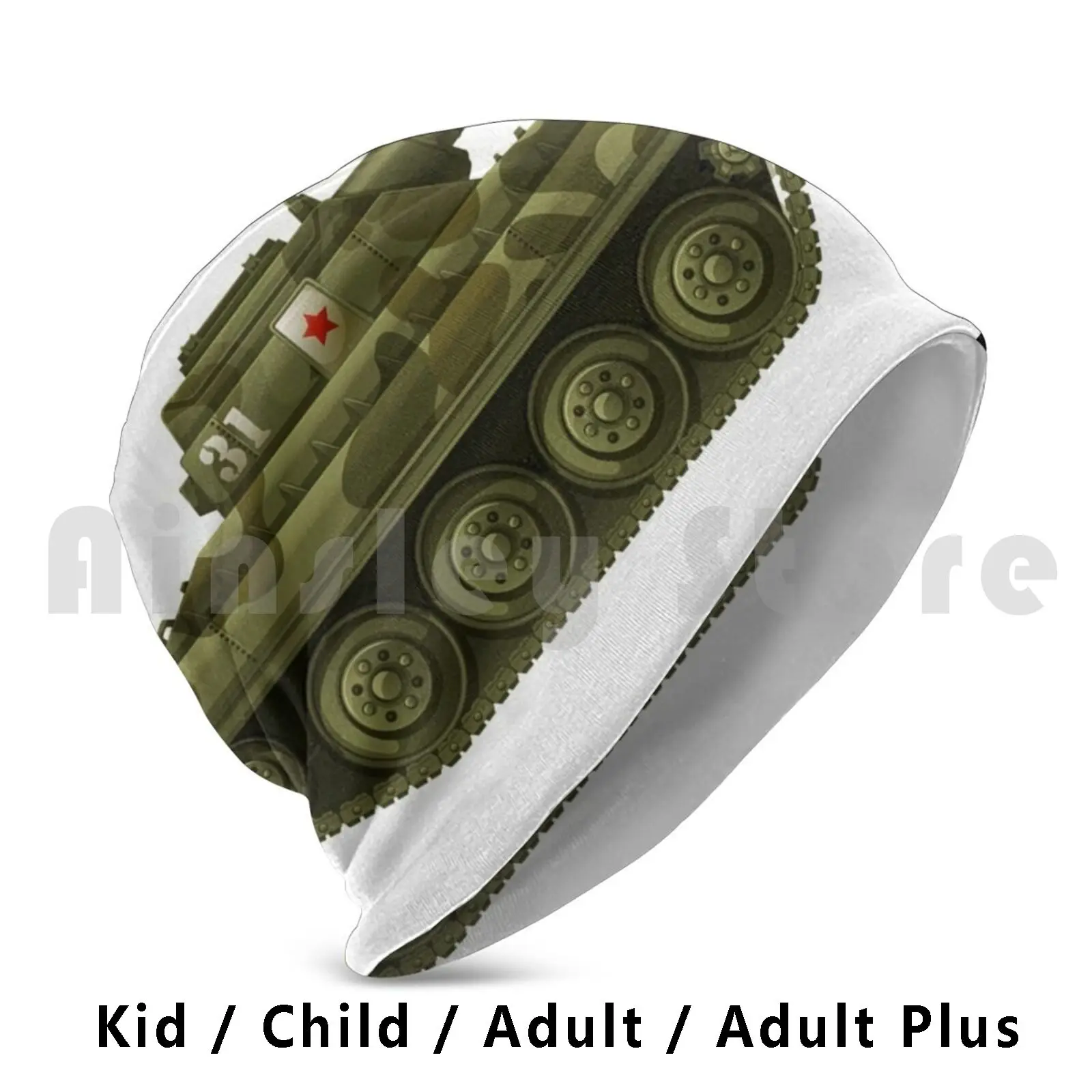 

Army Tank-Military Tanker Beanie Hedging Cap DIY Print Cushion Tank Military Army Ww2 Retro War Panzer Vintage World