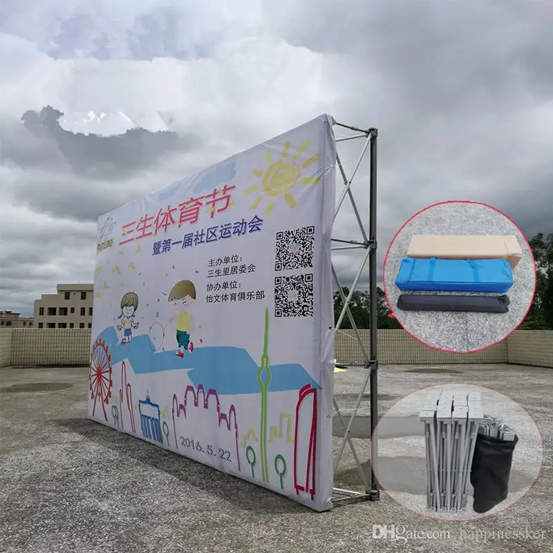 Новый Портативный Алюминиевый цветочный Настенный Складной стенд рамка для