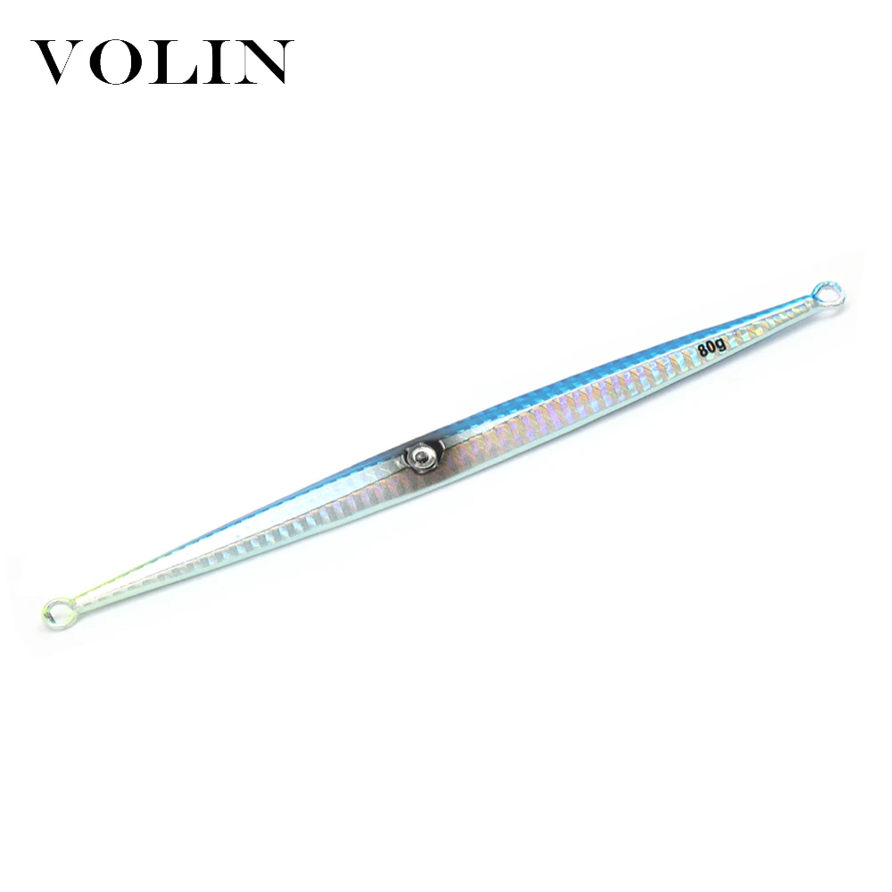 VOLIN Nanyou Large Iron Lure 1pc Metal Fishing 60g 80g 100g 120g 150g 200g 250g 300g Hard Jigging SaltWate Silver | Спорт и