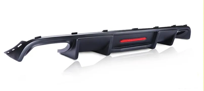 ABS углеродное волокно задний бампер спойлер Диффузор Крышка для Volkswagen VW Passat B7 2012