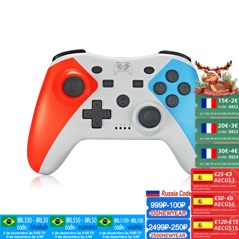 

Bluetooth Wireless Switch Controller for Nintend Switch Pro Gamepad Console for Switch Console PC Game Control with 6-Axis New
