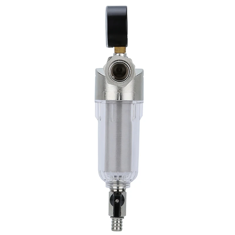 Interface Water Filter Front Backwash Purifier Pre Descaling with Meter Household Bathroom Wate | Бытовая техника