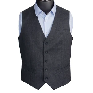 Специальное предложение: мужские костюмы из чистой шерсти темно-серого цвета, роскошный эксклюзивный жилет на заказ из 100% шерсти, деловой специальный жилет для мужчин, безрукавка на заказ