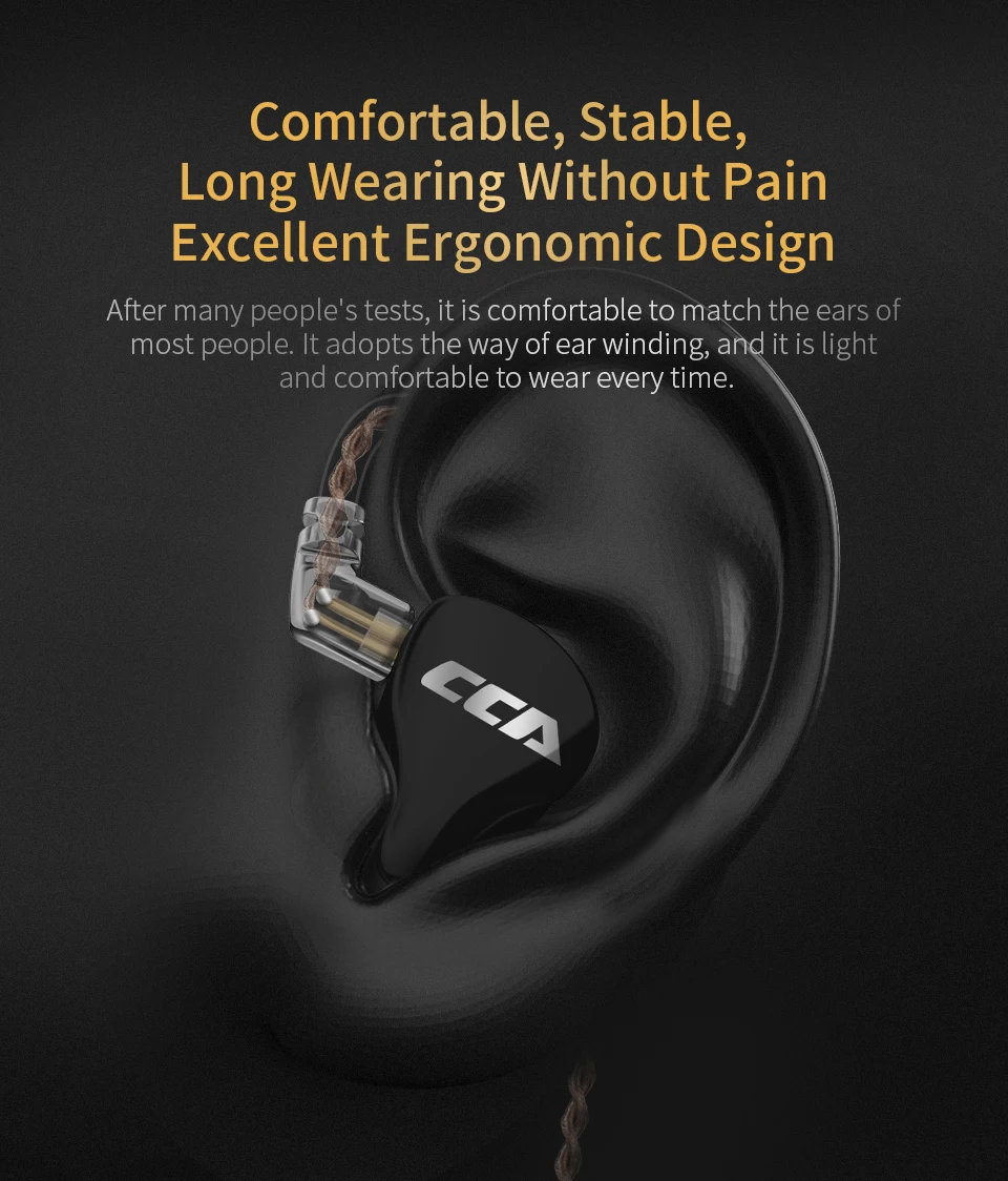 

CCA CA16 7BA+1DD Hybrid Drivers in Ear Earphones Wired Earphones HIFI Stereo Sports for CCA C12 KZ ZSN PRO