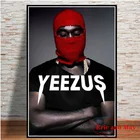 Постеры и принты Rapper Kanye West Music Star Singer, винтажный декор, Картина на холсте, украшение для гостиной