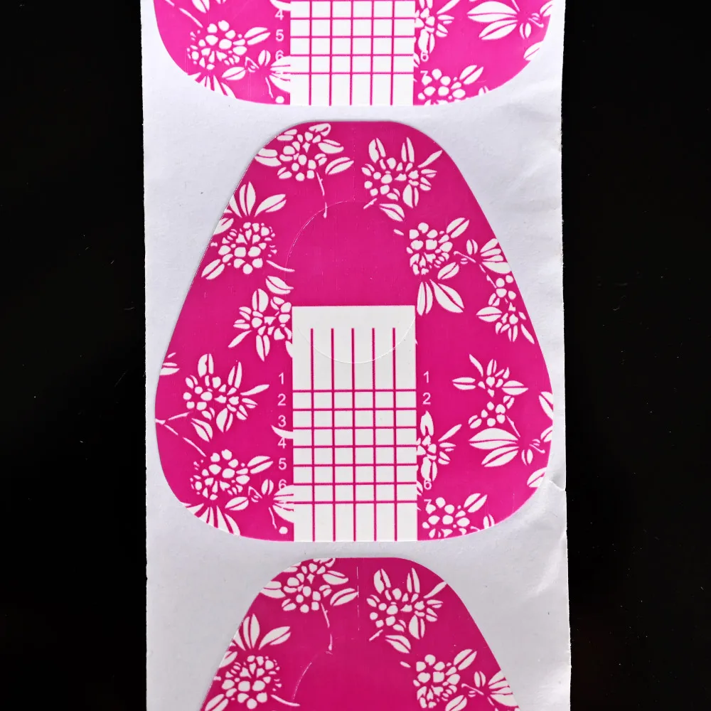 500 шт формы для ногтей клеевые накладки удлинители подковы направляющие наклейки