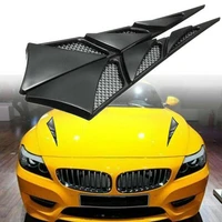 1pair car exterior decoration car hood stickers black universal side air intake flow vent cover car styling accessories