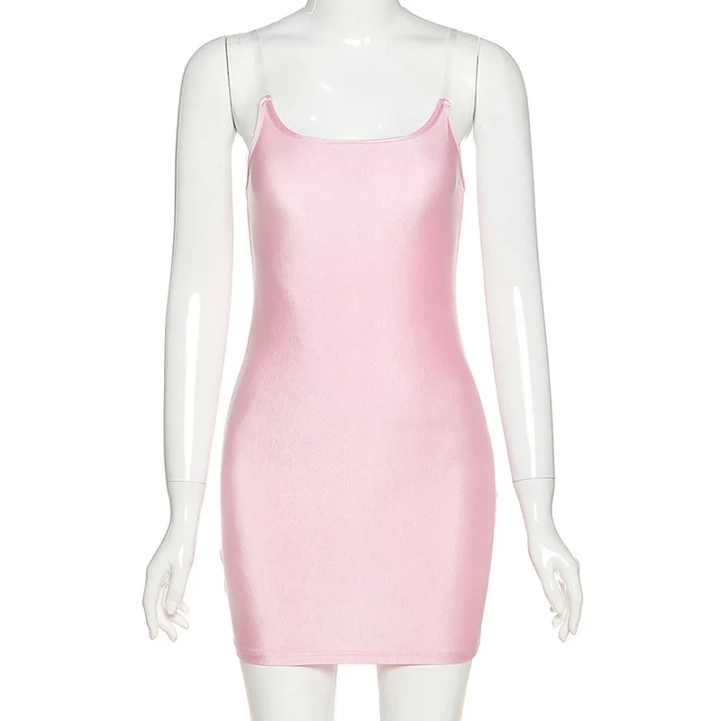 

Euramerican Autumn 2020 Women's New Sexy Open Backpack Hip Dress Y2k Dress Above Knee, Mini Sleeveless Sexy & Club