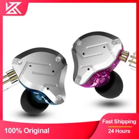 kz zs10 pro in ear earphones hybrid 4ba1dd hifi bass earbuds metal headphone with wire microphone gamer noise canceling monitor
