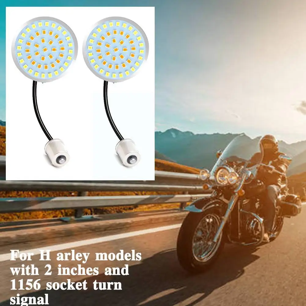 

Желтый мотоциклетный индикатор поворота, световая лампа 1156 со светодиодными вставками для Touring Sportster 883 Glide Dyna Flst O4i2