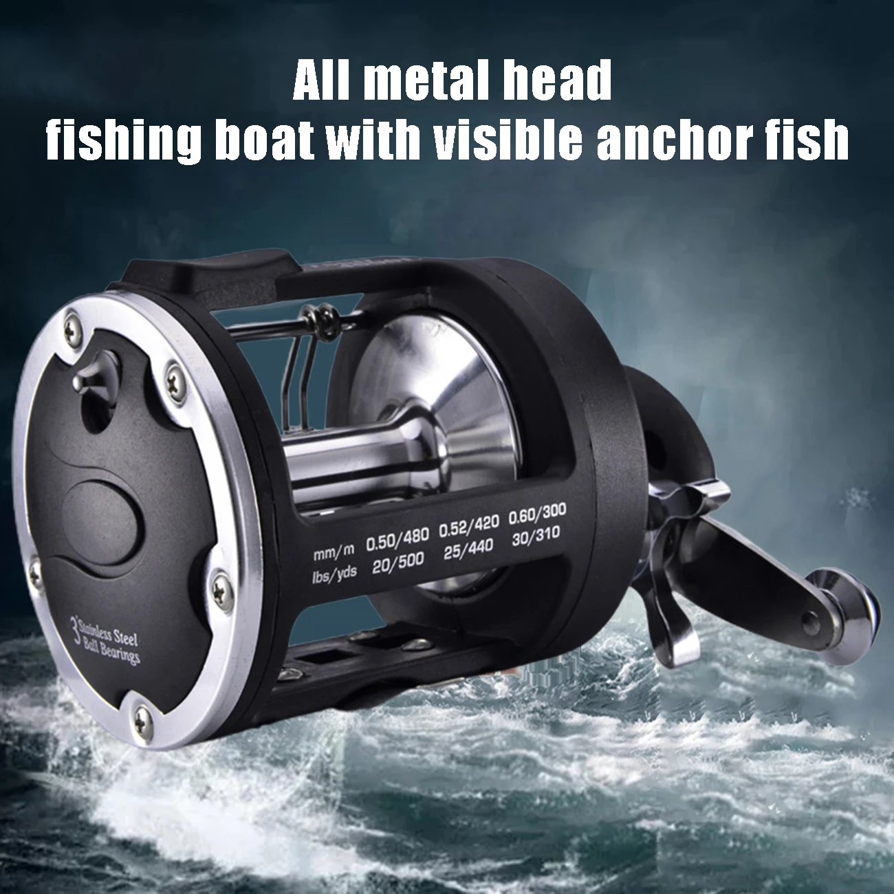 

Fishing Reels TSSD 3000L-4000L Trolling Drum Fishing Reel Sea Fishing Tackle Fly Fishing Raft for Saltwater
