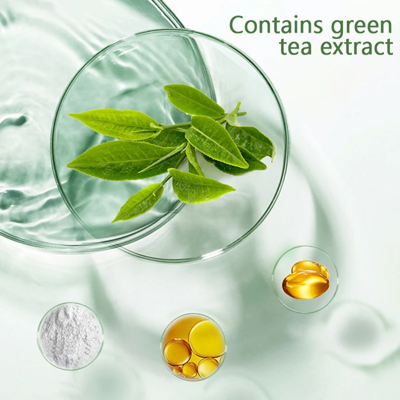 Green Mask Stick Tea Mud Oil Control Eggplant Acne Clearing Solid Cleansing Blackhead Fine Pores TSLM1 |