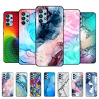 Для Samsung Galaxy A32 A52 A72 чехол на заднюю панель для телефона для Samsung A32 A52 A72 4G 5G 2021 черный чехол из термопластичного полиуретана мрамор красочные модные