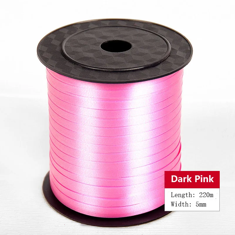 6-Dark Pink Воздушные шары ленты лента-лазер для вечерние украшения подарки на день рождения DIY упаковка свадебные украшения фольги атласные ленты аксессуары - Цвет: 6-Dark Pink