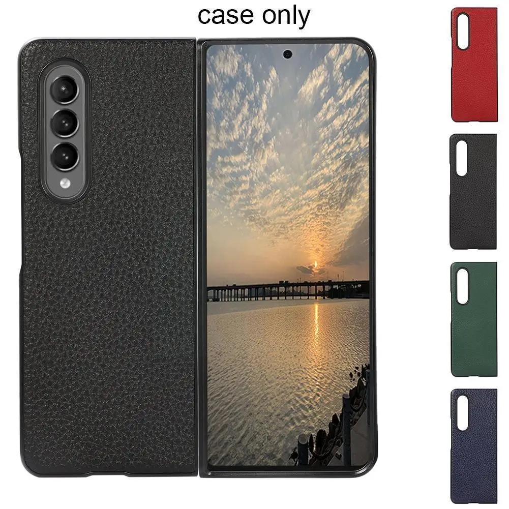 

Подходит для Samsung Z Fold 3 мобильный телефон чехол с тканевой текстурой рельефный чехол X3Y7