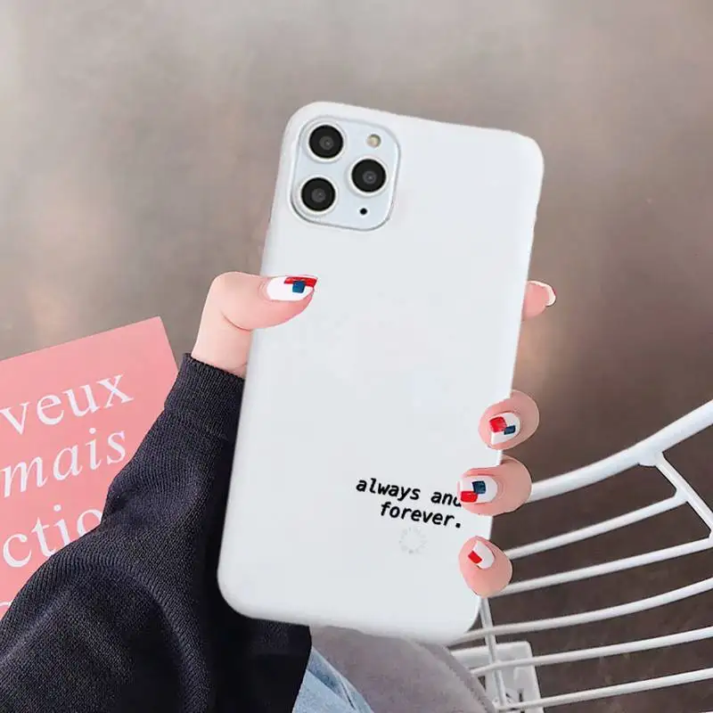 

The Vampire Diaries Phone Case White Candy Color for iPhone 6 7 8 11 12 s mini pro X XS XR MAX Plus