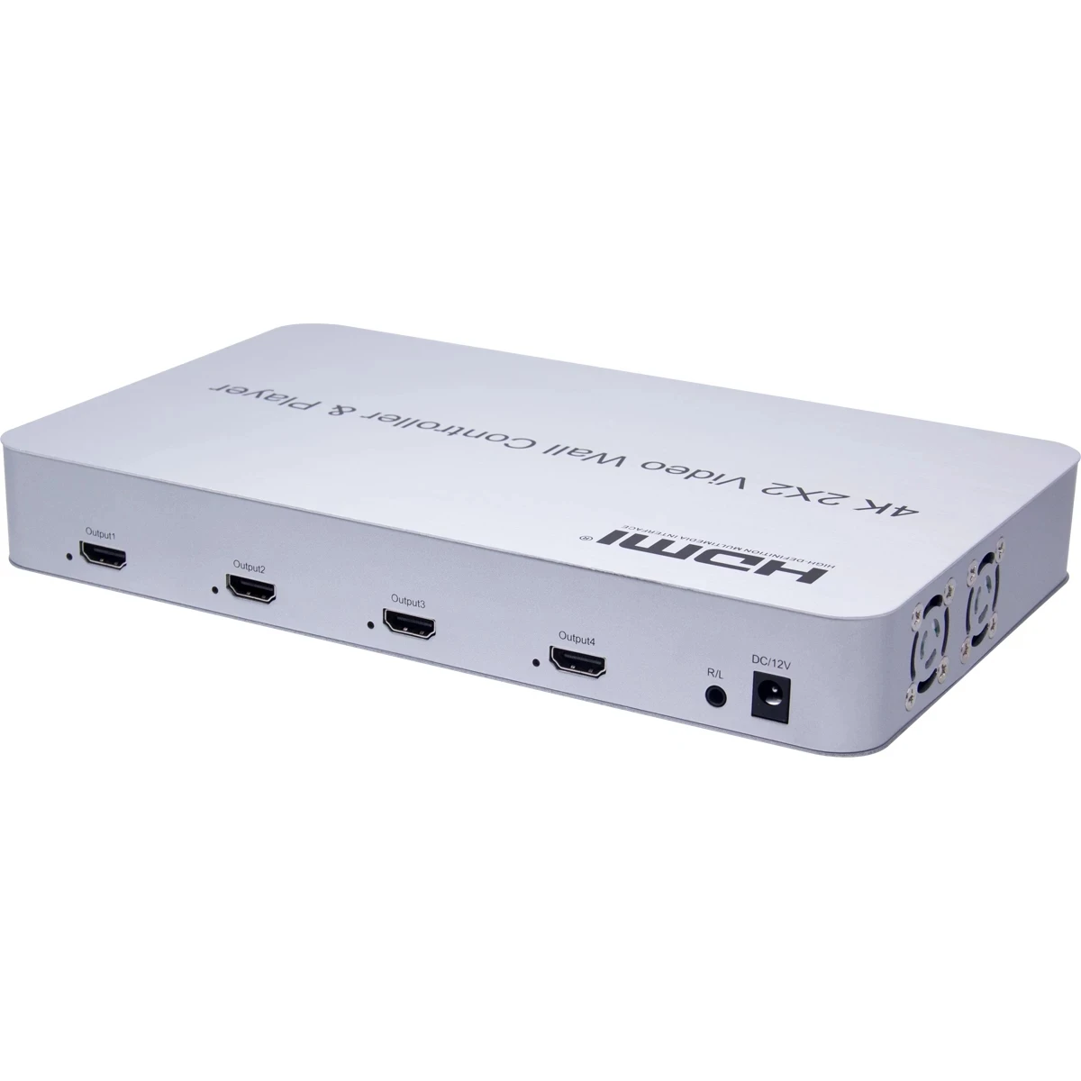 

4K LCD TV Splicer Large Screen Splicing 2X2 HDMI Video Wall Controller HDTV Processor U Disk Player Support USB Mouse & Keyboard