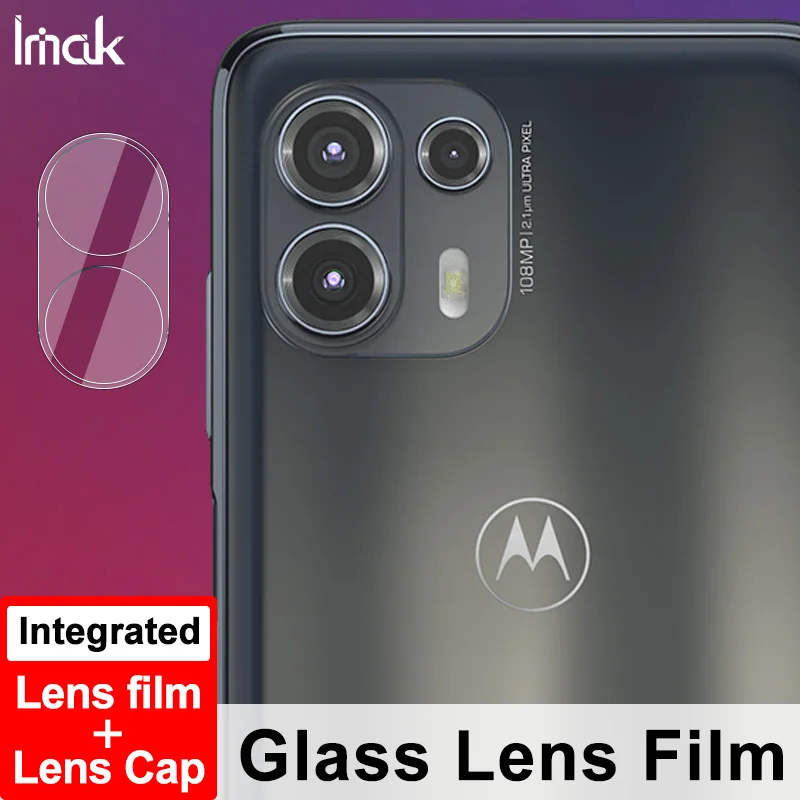 

IMAK 2 в 1 защита объектива камеры телефона HD Стекло для камеры Moto Edge 20 Lite закаленное стекло Защита