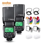 Вспышка для камеры Godox TT600 TT600SCamera, Беспроводная вспышка высокой скорости 2,4G GN60 MasterSlave для Canon Sony Nikon Fujifilm Pentax Olympus, 2 шт.