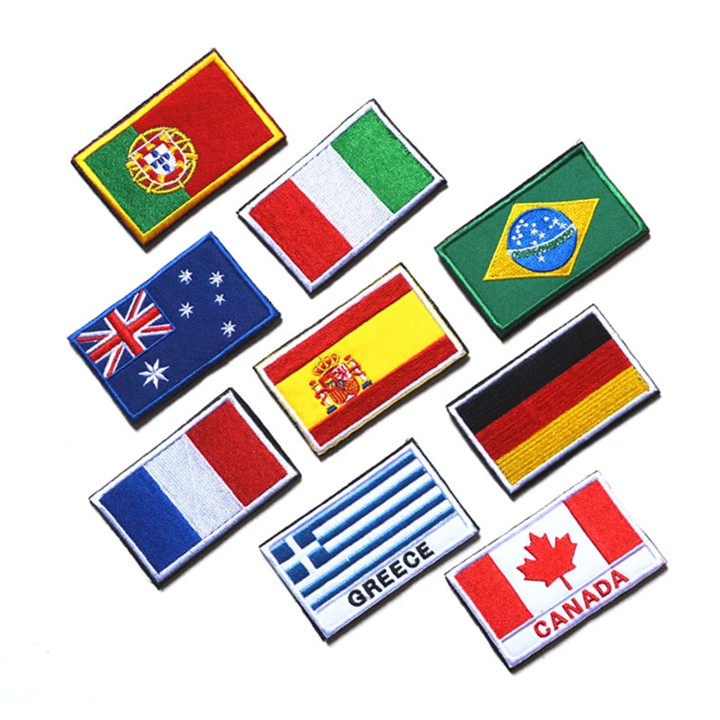 Флаг страны патч полосы вышитые Россия Турция Франция ЕС флаг Нидерландов