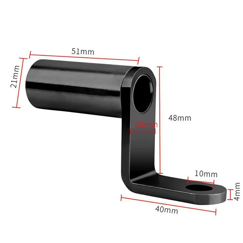 

Clamp Bar Phone HolderRearview Mirror Mount Extender Bracket Holder Levers Multiple Function Motorcycle Accessories