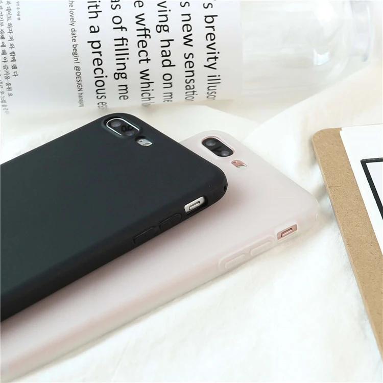 Матовый чехол для телефона iphone 6S 6 7 8 Plus SE 2020 11 12 Pro X Xr Xs Max пластиковые чехлы черный
