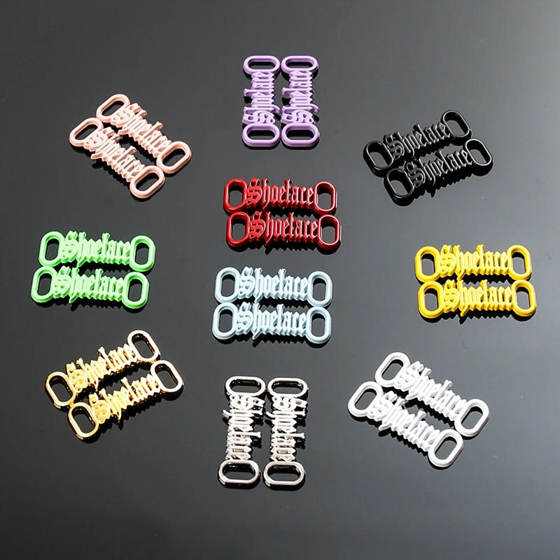 

1 Pair DIY Letter Shoelace Buckle Shoe Decorations Sneaker Kits Metal Kits Shoelaces Accessories Buckle Stylish Sports Laces
