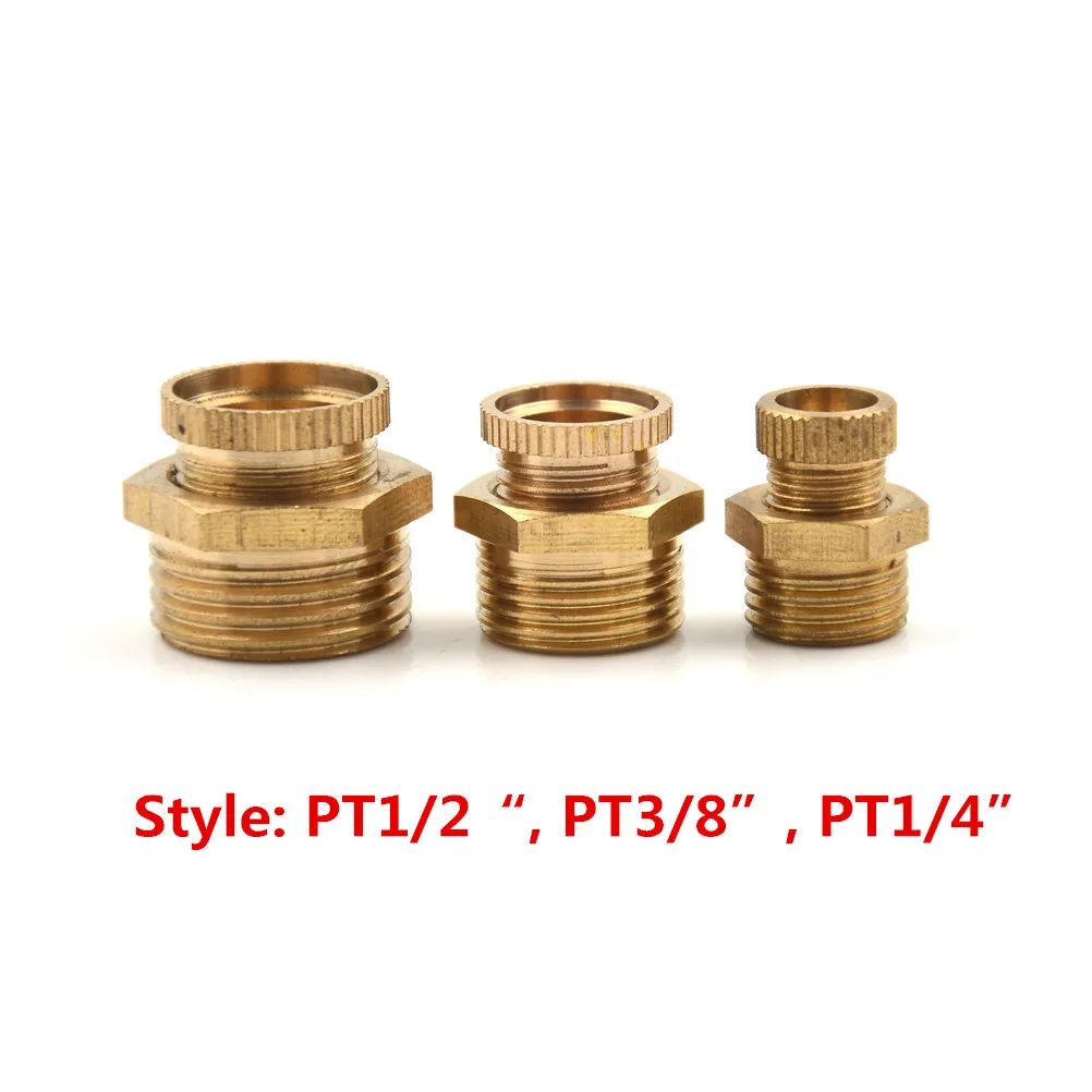 1 шт. латунный дренажный клапан для воздушного компрессора 1/2 дюйма 3/8 1/4