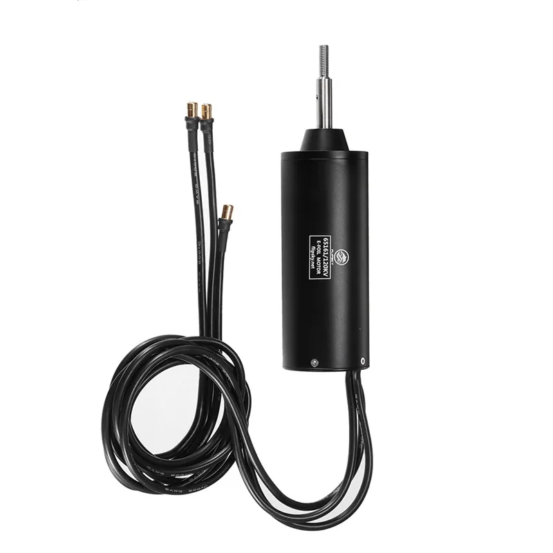 Водонепроницаемый бесщеточный мотор-амфибия с резьбовым валом Flipsky 65161 6000 кв/кв