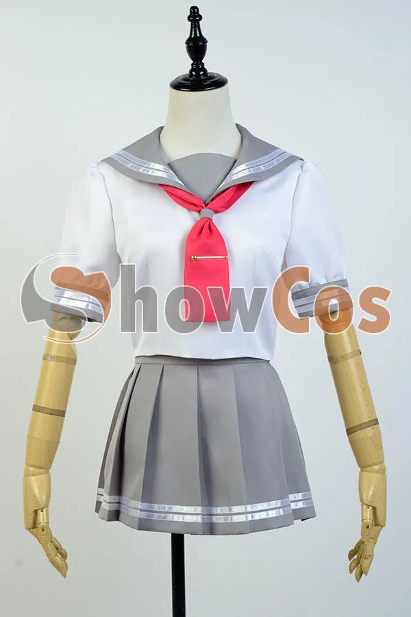 Отлично! Солнце Aqours таками Чика костюм моряка для маскарада Школьная Униформа