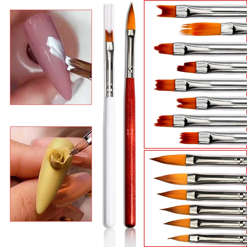 

Nail Tools Nail Art Combination Pen Flower Pen Serrated Brush Petal Pen Nail Art Design Brush Set 3D Engraving Drawing Pen Set