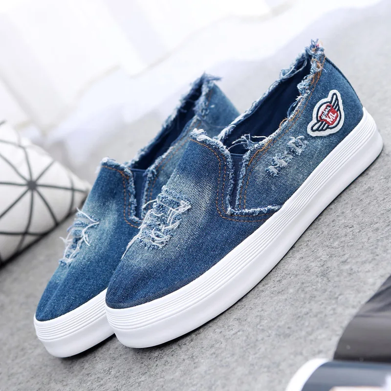 

Women Cut-outs Elastic Band Vulcanized Shoes Female Flock Slip-on Shallow Breathable Flat Casual Shoes Woman Plus Size