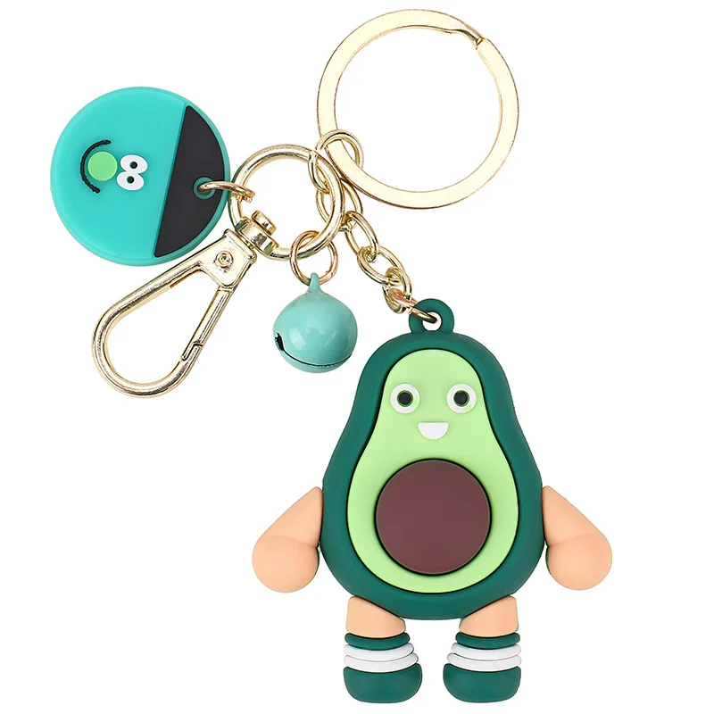 

Korean Cute Ins Fashion Avocado Keychains Lemon Orange Fruit Family Couple Doll Key Chain Pendant Give Friends Interesting Gifts