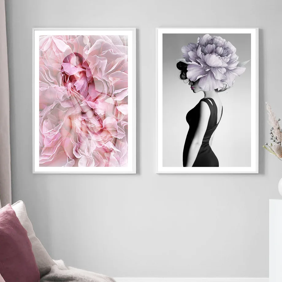 Абстрактное искусство тела цветок модные сексуальные женские скандинавские