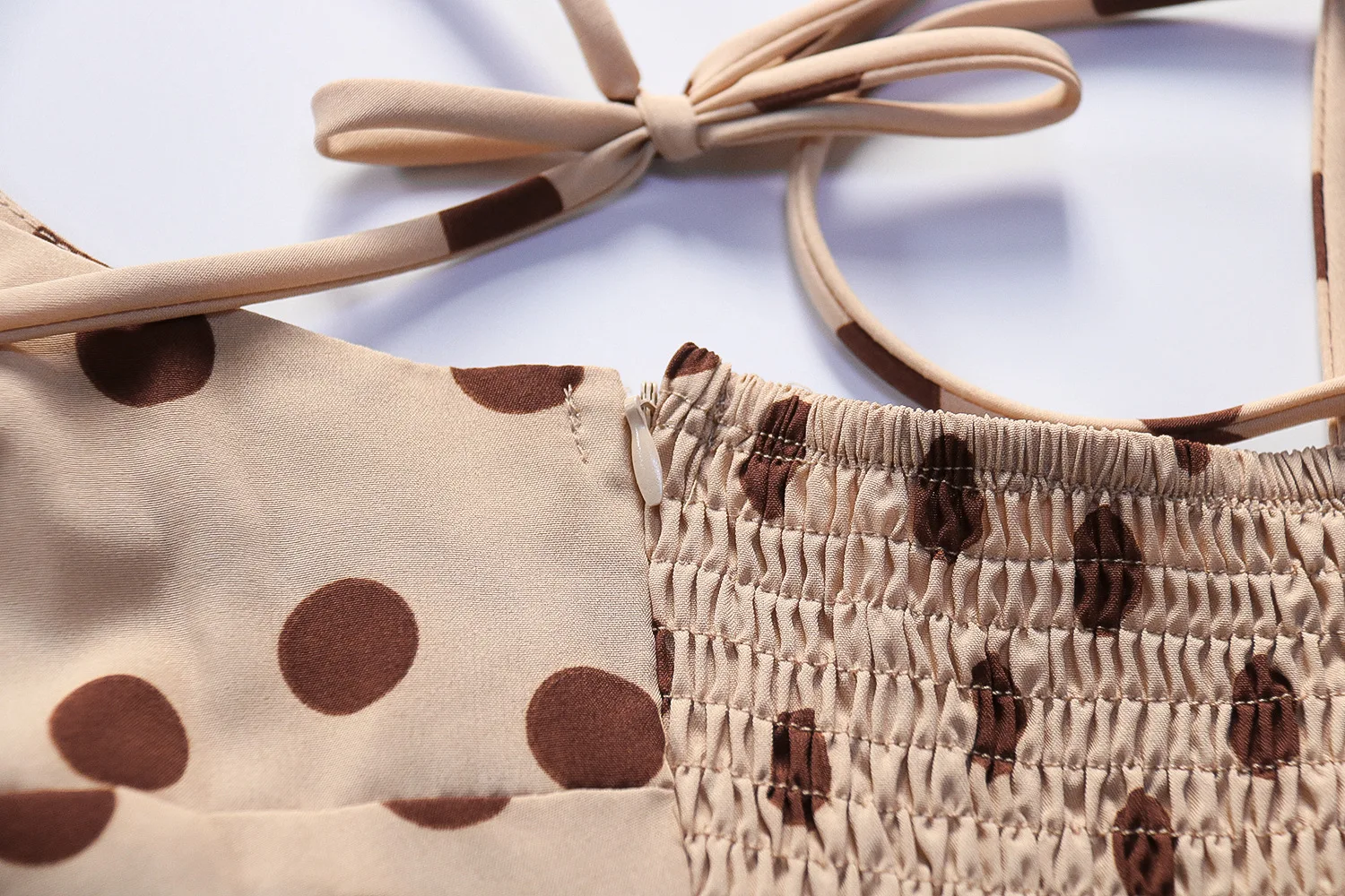 

Women Elegant Summer Bohemian Beach Dress Tunic Polka Dot Dress Sexy Strap Off Shoulder Sling Party Dresses Vestidos De Fiesta