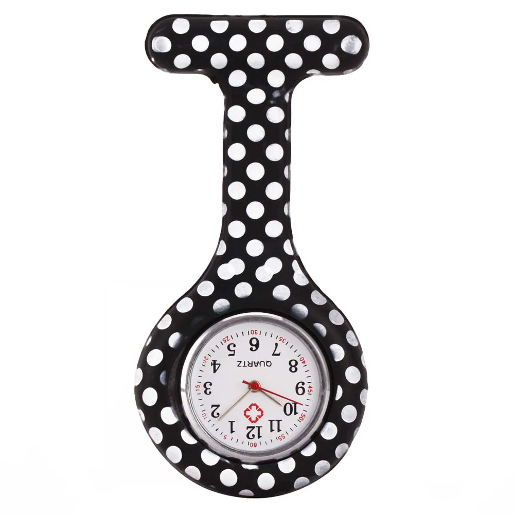 

Nurse Watches Printed Style Clip-on Fob Brooch Pendant Pocket Hanging Doctor Nurses Medical Quartz Watch S55