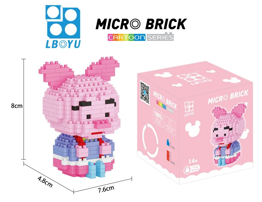 Медведь алмаз шлакоблок пазл творческая мини строительные блоки для детских