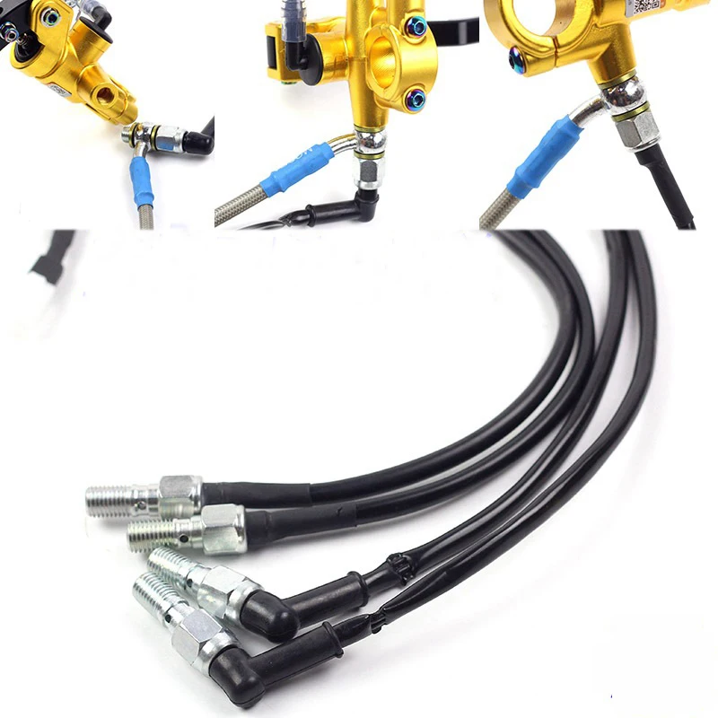 

Универсальный мотоциклетный Гидравлический Тормозной выключатель давления M10 X 1,25 мм, выключатель света Banjo Bolt, муфта, нажимные стержни, пер...