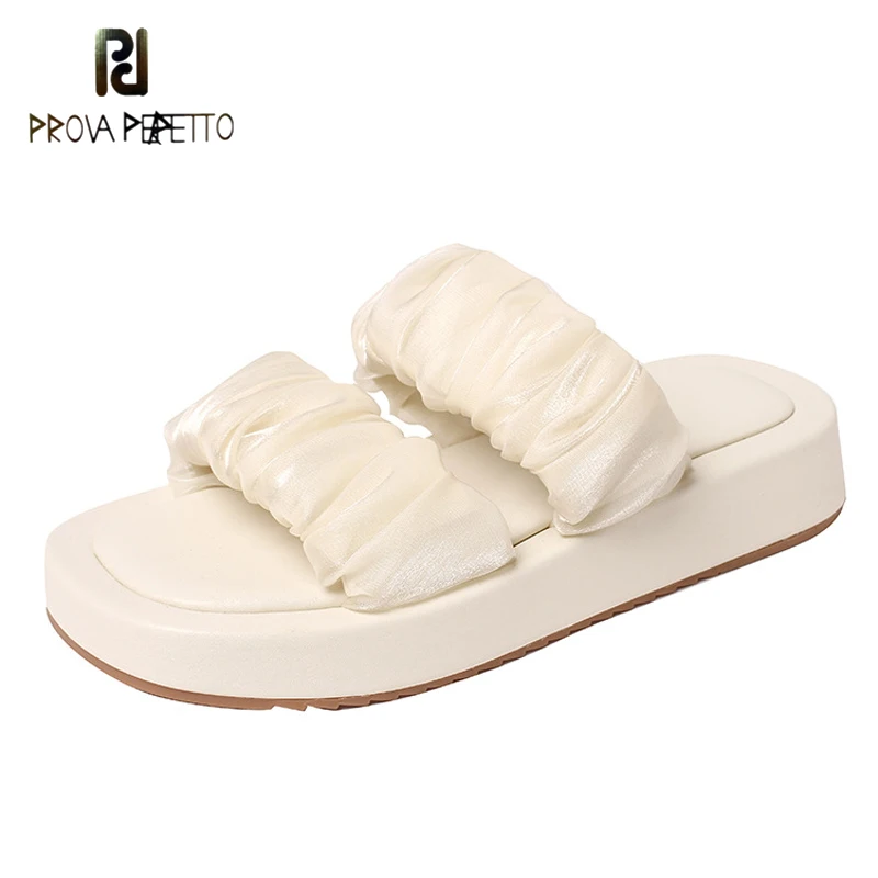 

Fairy Style One-word Slippers Female Outer Wear Summer New Open-toed Sponge Cake Thick-soled Comfortable Beach Casual Sandals