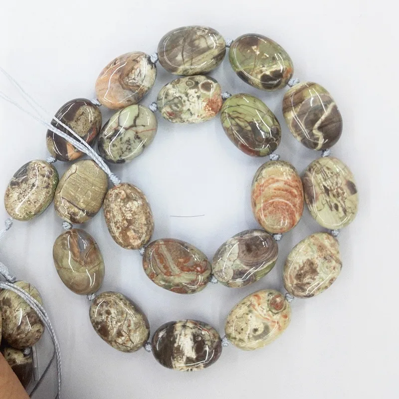Natural Stone Loose Beads 7*13mm Oval Beaded DIY Handmade Bracelet Necklace Jewelry Accessories | Украшения и аксессуары