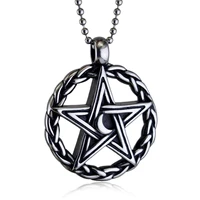 megin d new punk vintage romantic star moon titanium steel pendants for men women couple friend fashion design gift jewelry