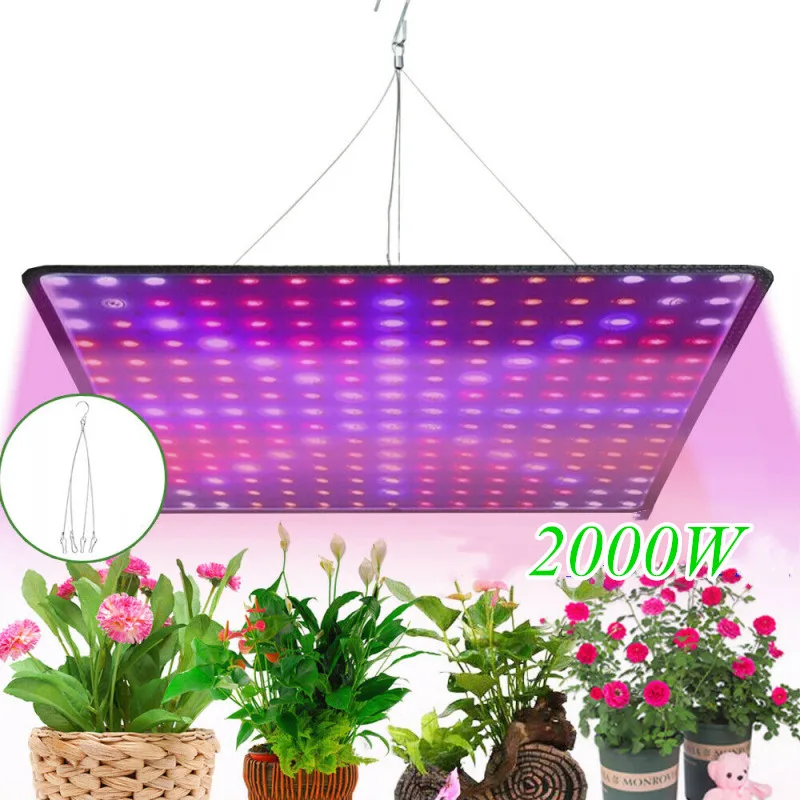 3 шт. 2000 Вт светодиодный тепличная лампа для растений Grow светильник полный спектр