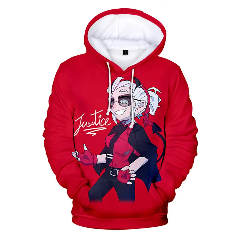 

Game Helltaker Hoodies 3D Printing Loose Oversize Sweatshirt Casual Polyester Harajuku Coats Top Cosplay Costumes Men Women Kids