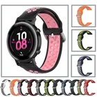 Спортивный силиконовый ремешок для Samsung Galaxy Watch 3 Active 3 41 мм 45 мм браслет Gear SportS2 S3 2022 мм дышащие браслеты